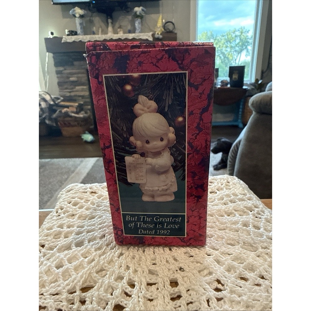 Precious Moments But The Greatest Of These Is Love 1992 Ornament 527696